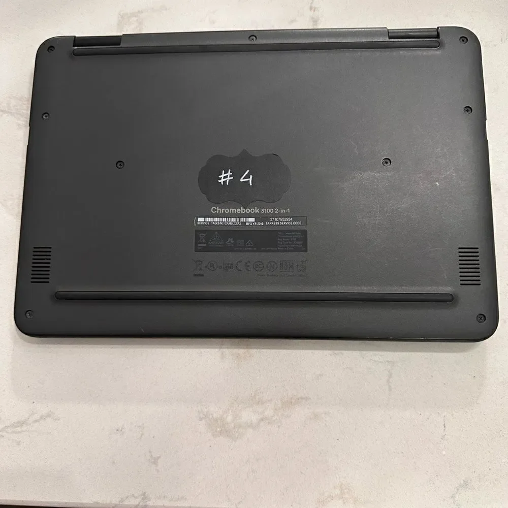 DELL 2 in 1 Chromebook 3100 Laptop in Gray Gunmetal Color (refurbished/used)